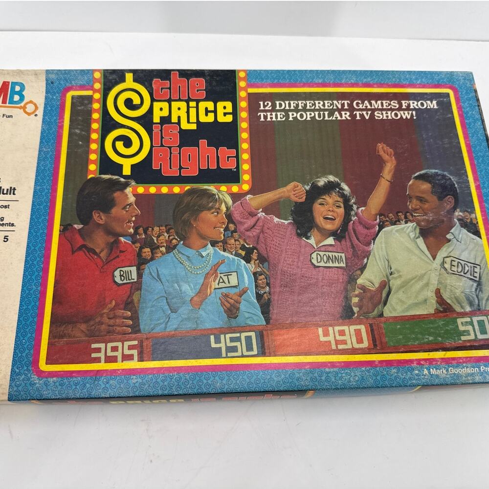 The Price Is Right Board Game Milton Bradley TV Game Show 12 Games Vintage